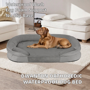 Cama Extra Grande para Perro, Impermeable, con Soporte de Espuma Viscoelástica, Funda Extraíble, Base Antideslizante, 45 Pulgadas, Ortopédica, Lavable - Product Image 2