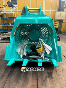 Bécher rotatif pour la séparation du sol, des pierres, du compost, des roches et du gravier avec maille interchangeable - Product Image 3