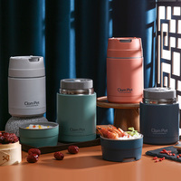 Récipient alimentaire thermique récipient chauffe-aliments récipients hermétiques pour le stockage des aliments flacon isolé en acier inoxydable à double paroi
