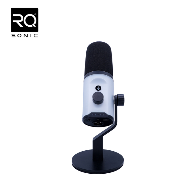 RQSONIC EM-777 Studio Dynamic Gamer Desktop Microphone Podcast Recording Wired Gaming Microphone