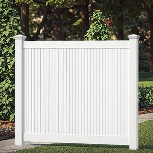 6-Foot açık <span class=keywords><strong>PVC</strong></span> vinil gizlilik Yard çit panelleri 3D modeli UV bitirme spor bahçe güvenlik özellikleri doğa basınç tedavi - Product Image 1