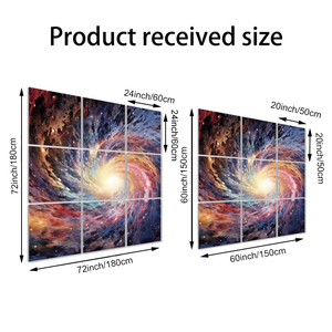 Paneles Acústicos de Poliéster Absorbentes de Sonido con Diseño Industrial Moderno de 9 Piezas, Arte de Pared Personalizado, Modelo 3D para Sala, Estudio, Apartamento - Product Image 6