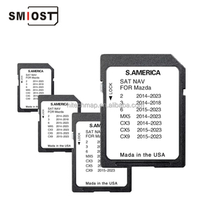 แผนที่ smiost navig ระบบนำทาง GPS แผนที่ดิจิตอล Cid <span class=keywords><strong>SD</strong></span> <span class=keywords><strong>Card</strong></span> สำหรับรถยนต์ <span class=keywords><strong>MAZDA</strong></span> CX5 CX9 MX5 2023 1D อเมริกาใต้ - Product Image 1