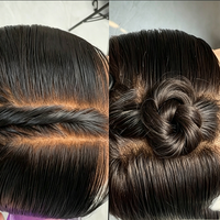 Perruque longue en cheveux humains vierges bouclés de haute qualité, sans colle, avec dentelle transparente, idéale pour les événements de cosplay