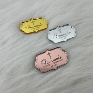 PLACA <span class=keywords><strong>DE</strong></span> ACRÍLICO PERSONALIZADA para Boda, <span class=keywords><strong>Bautizo</strong></span>, Bat Mitzvah, Recién Nacido, Compromiso, Primera Comunión, Decoración - Product Image 4