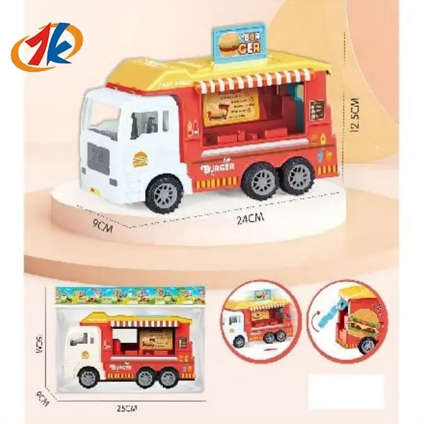 2023 new happy meal mini Inertia hamburger car kitchen toys cook toys set