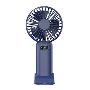 3-10h 3 velocità usb elettrico potente muto Mini ventilatore portatile mini ventilatore portatile con supporto led display digitale mini ventilatore da tasca