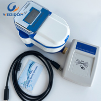 Compteur d'eau intelligent sans fil DN15 R100 Classe B Corps en laiton Communication LoraWan Compteur d'eau intelligent
