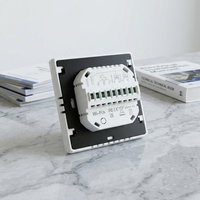 Climart CT-6000 Termostat Kipas Koil Layar Sentuh Elektrik Plastik untuk AC 86mm FCU 220V HVAC Rumah Industri Komersial