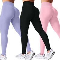 Leggings Deportivos de Cintura Baja para Mujer, Transpirables, Ligeros, de Nailon, Sin Costuras, con Efecto Levanta Glúteos, con Logotipo