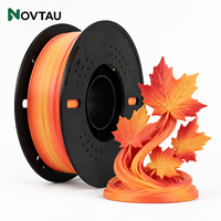Filament plastique PETG arc-en-ciel Novtau en bobines de 1,75 mm 1 kg pour la création de modèles avec une imprimante 3D