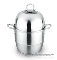 Yolecen Acier Inoxydable Triple Couche Soupe Vapeur Induction Cuisinière Pot Composite Fond Double Épaissie Pot À Soupe