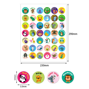 สติ๊กเกอร์ฉลากส่องแสง ใบ<span class=keywords><strong>หน้า</strong></span>ยิ้ม ได้รับรางวัล การ์ตูนน่ารัก ครู พ่อแม่ สร้างแรงบันดาลใจ สติ๊กเกอร์สนับสนุน - Product Image 3