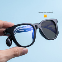 Nouvelles Lunettes de Soleil Photochromiques Carrées Tendance 2026 Style Européen et Américain pour Hommes – Monture en Acétate Élégante avec Broches – Protection UV400
