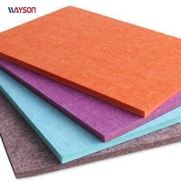 Panneaux acoustiques en feutre de fibres de polyester PET haute densité, insonorisants et ignifuges, vente en gros, stock direct usine