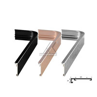 Offre spéciale bonne qualité aluminium brossé or noir argent couleurs anodisé led tactile miroir profilé en aluminium pour cadre de miroir