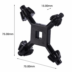 Llave de mandril para taladro eléctrico 4 en 1, de un solo extremo, métrica, negra, 75 mm, para uso en bricolaje - Product Image 2
