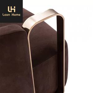 <span class=keywords><strong>Poltrone</strong></span> con struttura in oro in acciaio inossidabile di lusso in tessuto <span class=keywords><strong>nero</strong></span> <span class=keywords><strong>divano</strong></span> <span class=keywords><strong>divano</strong></span> - Product Image 2