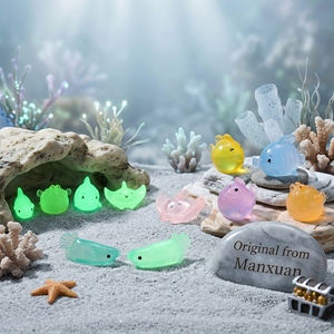 สินค้าขายดี ตุ๊กตาเรซิ่นเรืองแสงรูปปลา 3 มิติ ซับมารีนคอร์ ฟีลลิ่งซีเฟรนด์ส ของตกแต่งตู้ปลาขนาดเล็ก งานฝีมือ - Product Image 1