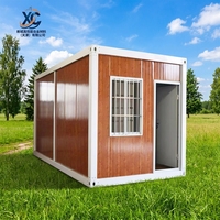 Maison conteneur préfabriquée modulaire en acier de 20 pieds et 40 pieds, portable, pour habitation résidentielle, camping, bureau, hôtel