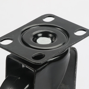 Universal Caster 2 Inch Polyurethane Swivel Wheel Plate Mount Industrial Furniture Wheels Plain Bearing Easy Installation - Product Image 1