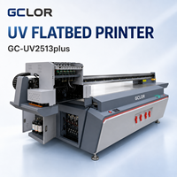 GCLOR 2513 Grote Formaat UV Flatbed Printer 2500*1300mm Digitale Printmachine voor Acryl, Hout, Glas, Tegels en Telefoonhoesjes