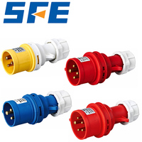 SFE SFN-0142 IEC60309 Endüstriyel Erkek Fiş 16A 400V 6h 4-Pin 3P+E IP67 Su Geçirmez AB Standart Mobil Güç Konektörü