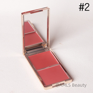 Nhà sản xuất nhãn hiệu riêng phấn má hồng và kem má hồng 2 trong 1, số lượng đặt hàng tối thiểu thấp, logo tùy chỉnh, kem má hồng chuyển thành phấn má hồng - Product Image 3