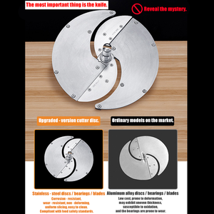 Trancheuse manuelle de légumes de fruits d'acier inoxydable de coupeur de cuisine commerciale pour l'équipement de traitement des aliments de pomme de terre de carotte - Product Image 5