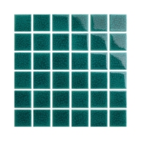 Sukabumi Bali Green Marble Look 48'X48' Carrelage de piscine Idées de vente en gros Mosaïque de céramique pour piscine extérieure Carrelage de piscine