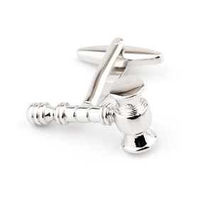 Mancuernillas <span class=keywords><strong>de</strong></span> Plata al por Mayor con Forma <span class=keywords><strong>de</strong></span> Martillo <span class=keywords><strong>de</strong></span> Juez, Mancuernillas Novedosas para Hombres, Accesorio para Traje Formal <span class=keywords><strong>de</strong></span> Negocios, Camisa - Product Image 5