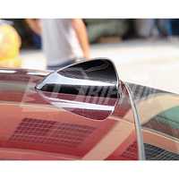 Aileron de requin en fibre de carbone sèche pour Alfa Romeo Giulia, couvre-antenne de toit