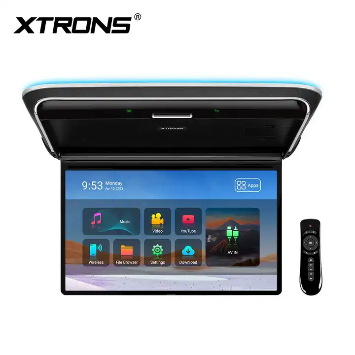 xtrons 14 fhd ips auto bildschirm decke flip down bus monitor