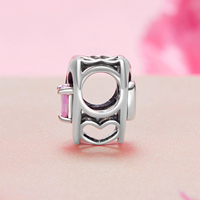 Infini esprit pendentif breloque BSC1112 925 argent pavé réglage CZ synthétique opale oxydé argent accessoire de mode bijoux mariages