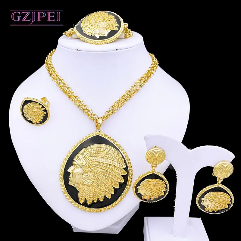 2023 Factory wholesale price brazilian gold filled jewelry set mothers day jewelry sets exquisite custom luxury jewelry set