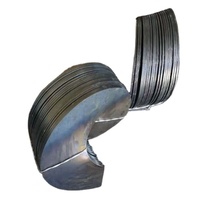 Lame spirale épaissie personnalisée, lame spirale sans tige en acier au carbone résistant à la corrosion, adaptée aux batteurs de pailles et aux pieux de récolteuses