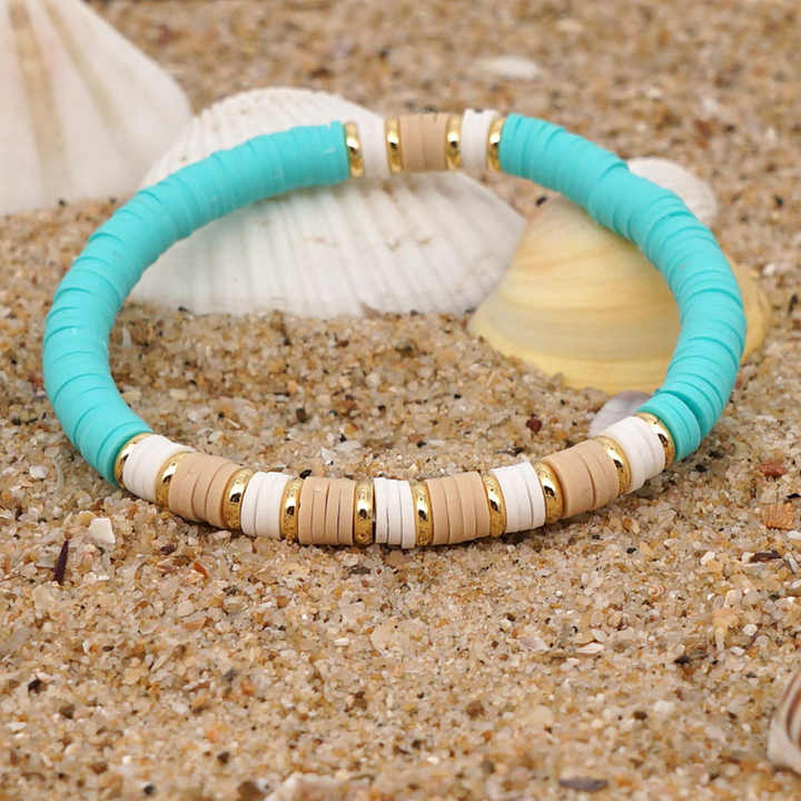 Kit De Cuentas Heishi Y Letras De Arcilla Para Pulseras. | Envío Gratis