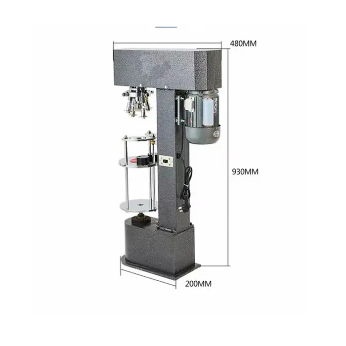 Cabezal de bloqueo eléctrico de aluminio, tapa de botella, tapa de casillero, sellado, tapado, máquina de bloqueo, máquina tapadora de Metal para whisky de oso