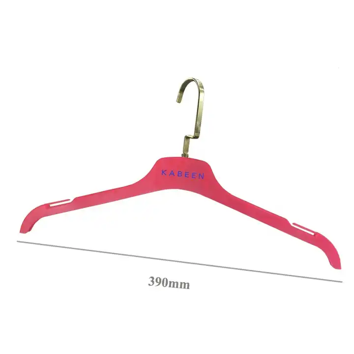China Wholesale Kids Hangers Pink Plastic Clothes Hanger with Rose Gold  Hook Manufacture and Factory