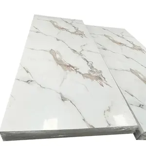Cina produttore soffitto lucido pannello in schiuma di Pvc foglio di marmo Uv Design prezzo economico foglio di marmo Pvc 1220*2440mm