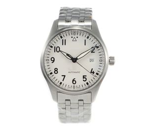 ساعة رجالية فاخرة جديدة للأعمال بحركة ميكانيكية أوتوماتيكية بالكامل مع احتياطي طاقة، قطر 40 ملم، من الفولاذ المقاوم للصدأ، بثلاثة عقارب وتقويم - Product Image 3