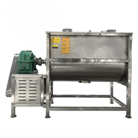 Mélangeur horizontal à double vis et courroie pour poudre de lessive et poudre métallique, 7,5 kW, 500 kg, avec chauffage et isolation