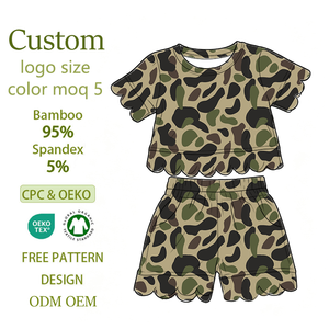 Set di <span class=keywords><strong>Abbigliamento</strong></span> alla Moda per Ragazzi, Stampa Mimetica in Bambù CPC, Vestiti per Bambini di 8 <span class=keywords><strong>Anni</strong></span> - Product Image 1