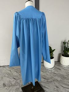 Vestido de Coro Clásico Premium Azul Cielo, Túnica Litúrgica Transpirable con Emblema para Actuaciones de Coro <span class=keywords><strong>JJ</strong></span> GRADGOWN - Product Image 3