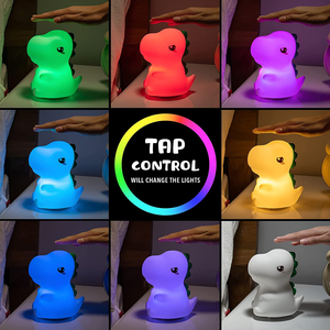 Cadeau de rentrée scolaire : Nouvelle lampe de nuit LED USB Hartlong à intensité variable, lampe en silicone créative de type interrupteur, lumières pour enfants originales - Product Image 5