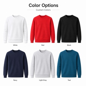 Sudadera Unisex de Otoño con Logotipo Personalizado Bordado al por Mayor, 320g, Algodón y Elastano, Cuello Redondo, Etiqueta Privada, Tallas Grandes S-4XL - Product Image 3