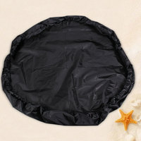 Tapis de change imperméable en tissu Oxford 210D noir durable, disponible en tailles S/M/L, pour usage unisexe