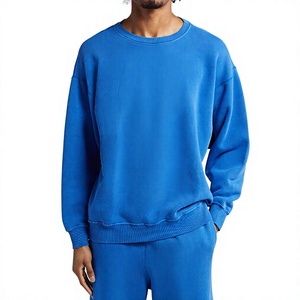 Sudaderas de Alta Calidad para Hombre, Fabricadas con Logotipo Personalizado OEM, Sudadera Holgada Lisa de Color Sólido Multicolor, Gruesa de 480 GSM, 100% Algodón - Product Image 5