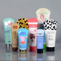 Emballage personnalisé de tube cosmétique vide en PE de 50 ml pour crème pour le visage et crème pour les mains, avec bouchon à vis en forme de disque