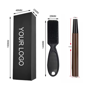 Kit Penna per Riempimento <span class=keywords><strong>Barba</strong></span> SENKA con Logo Personalizzato, Pennello Nero, Matita Colorata Marrone per <span class=keywords><strong>Barba</strong></span>, Set Penna per <span class=keywords><strong>Barba</strong></span> da <span class=keywords><strong>Uomo</strong></span> - Product Image 1